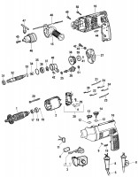 DeWalt DW512 Hammer Drill TYPE -2US Spare Parts